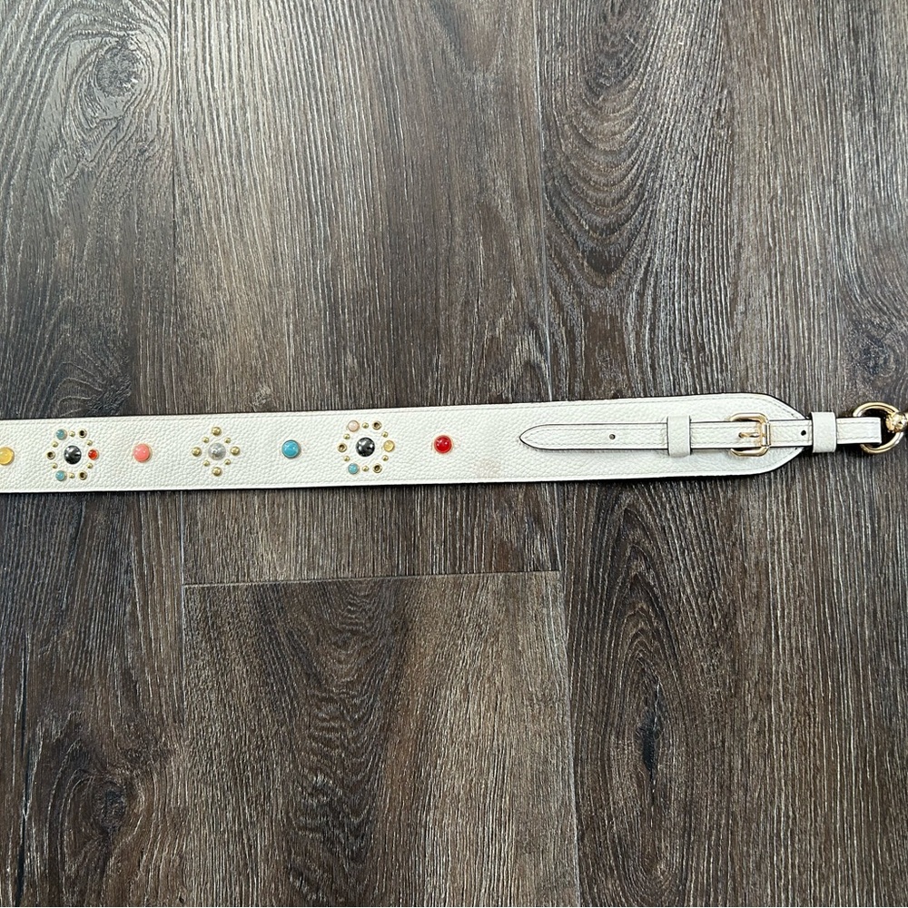 Coach Pebble Leather Chalk-Strap with Rivets - Picture 3 of 15